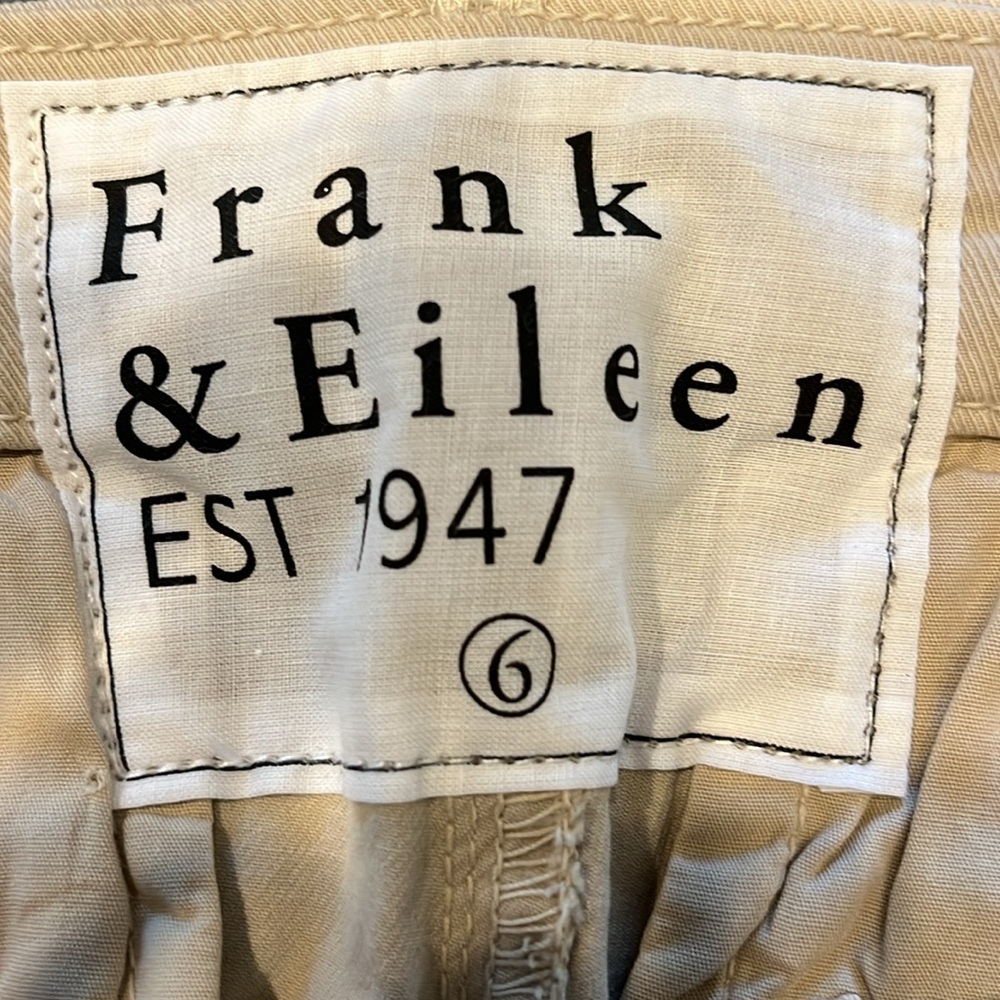 Frank & Eileen Woman's Wicklow The Italian Chino Pants Sz 6 - Picture 5 of 9